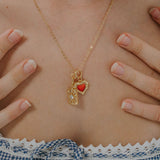 Olive James.  Charm Necklace Love Eternal Charm Necklace