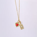 Olive James.  Charm Necklace Love Eternal Charm Necklace