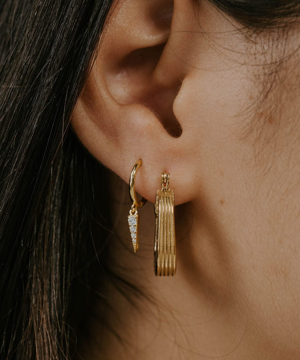 Olive James. Earrings GiGi Vintage Gold Earrings