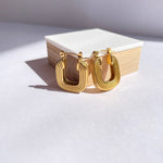 Olive James. Earrings GiGi Vintage Gold Earrings