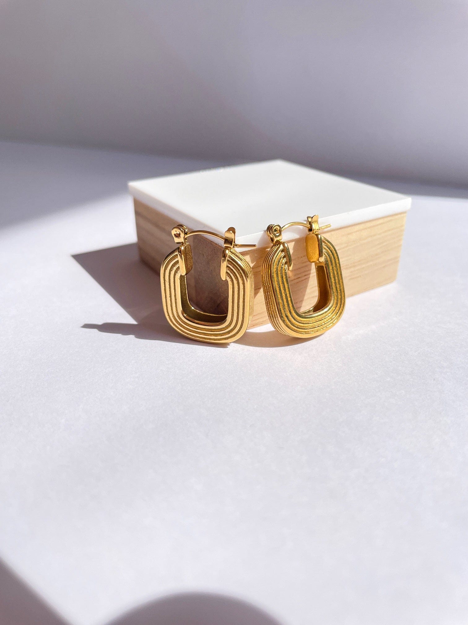 Olive James. Earrings GiGi Vintage Gold Earrings