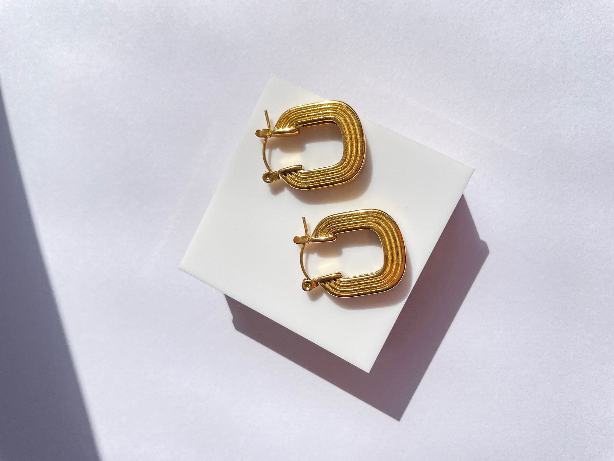 Olive James. Earrings GiGi Vintage Gold Earrings