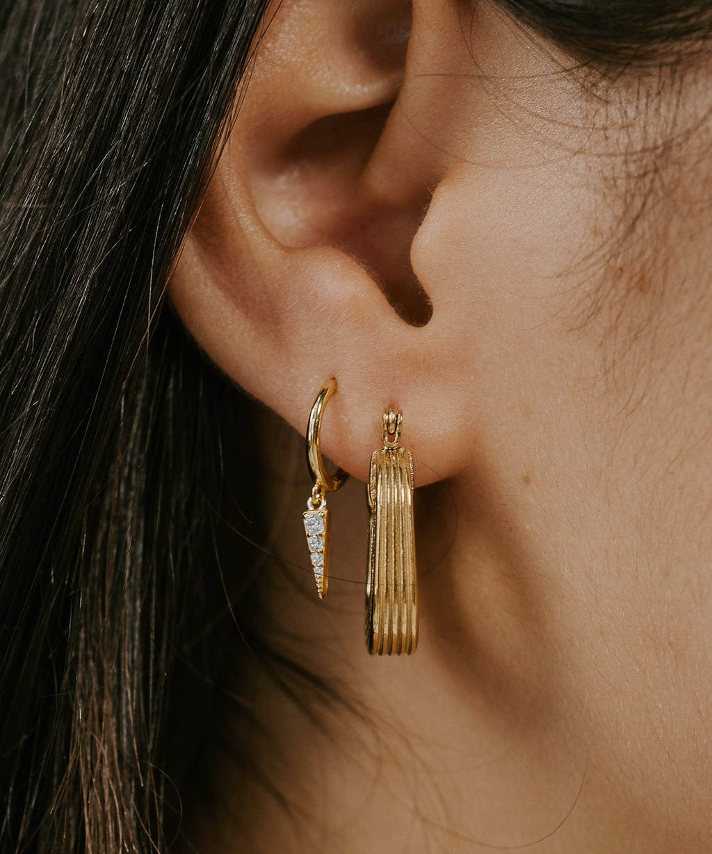 Olive James. Earrings GiGi Vintage Gold Earrings