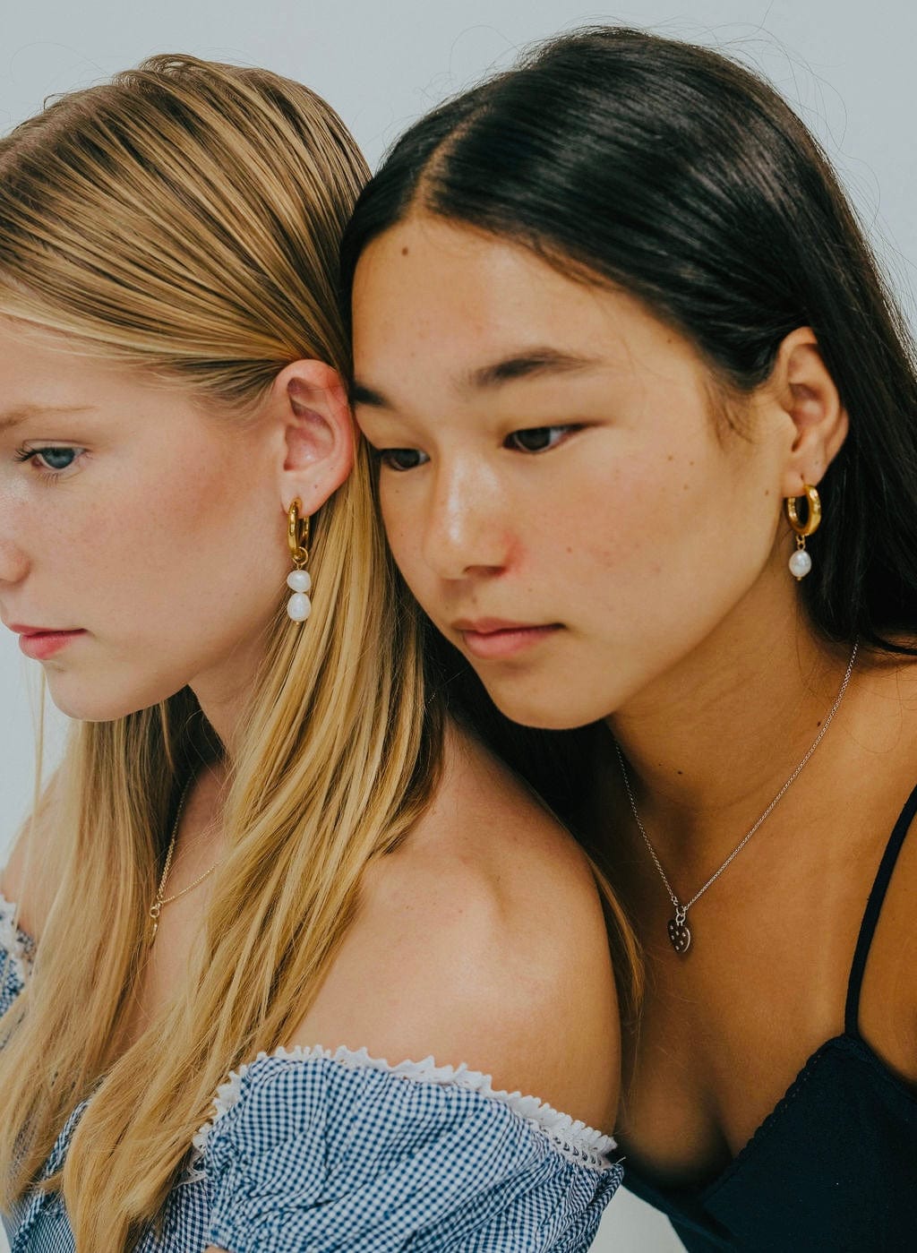 Olive James. Earrings Rose Pearl Drop Earrings