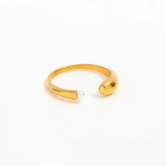 Olive James. Rings 6 Eliza Pearl Drop Ring