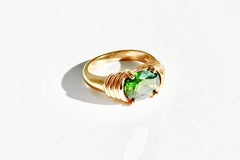 Olive James. Rings Emerald Esther Ring